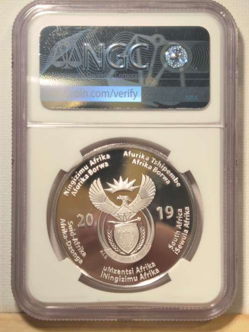 !!!!!!!! SUMMER SALE !!!!!!!!!! 2019 1oz SILVER R50 - CONSTITUTIONAL DEMOCRACY -  Graded PF 70 UC